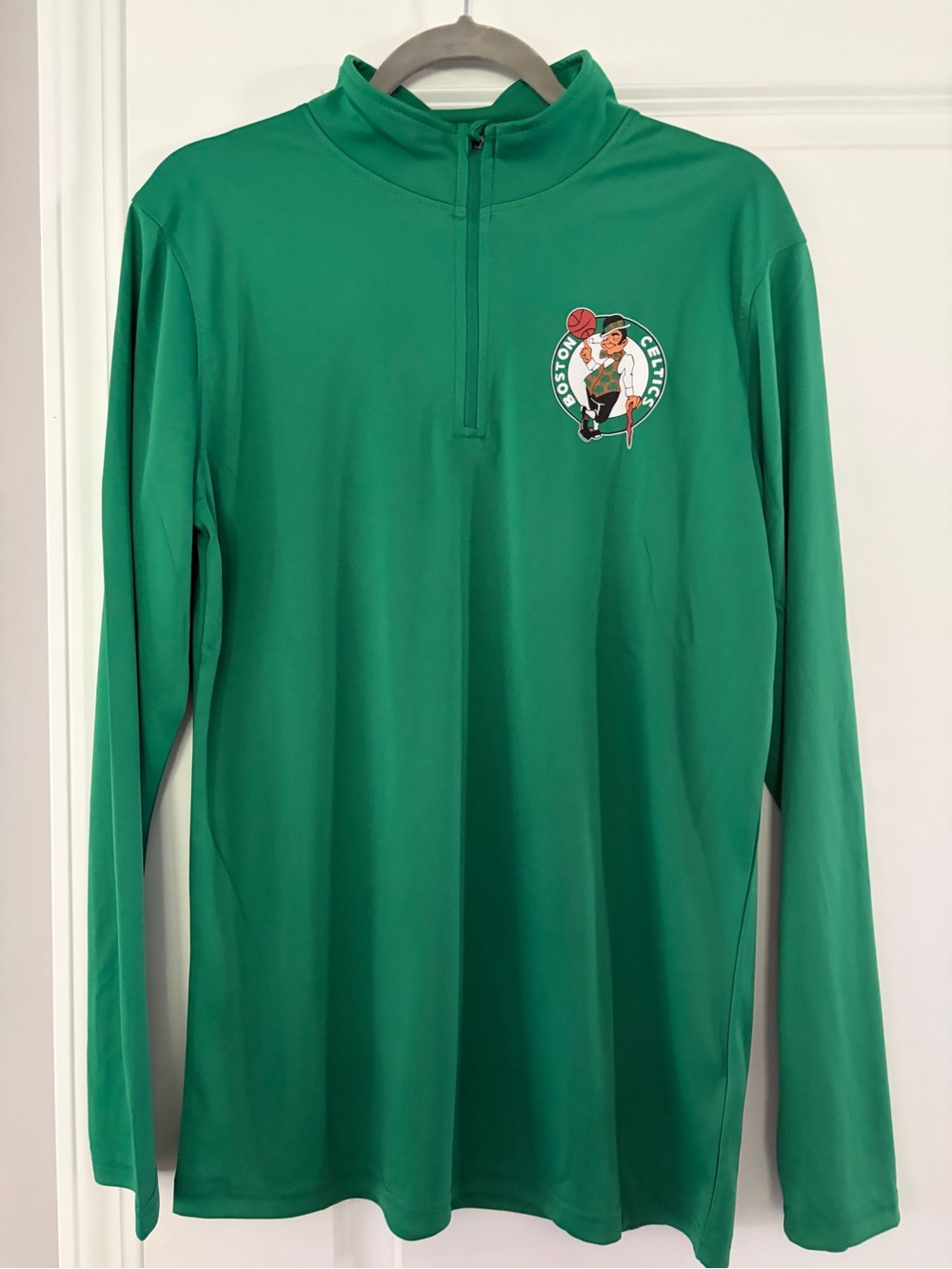 Boston Celtics Green Men's Quarter-Zip Pullover